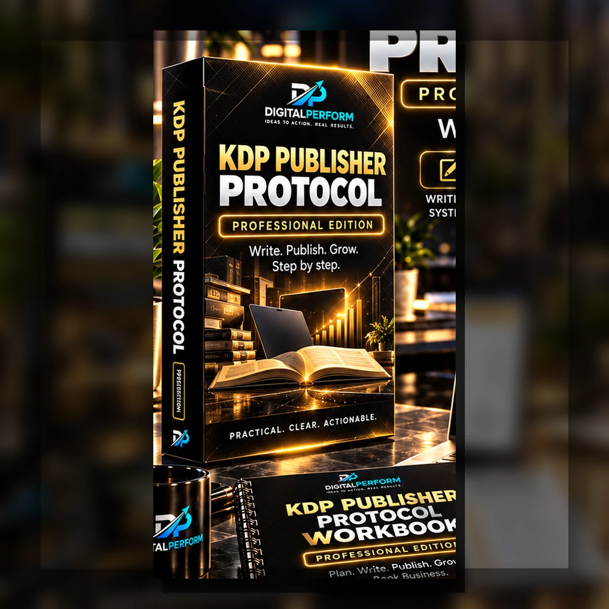 KDP Publisher Protocol premium product mockup