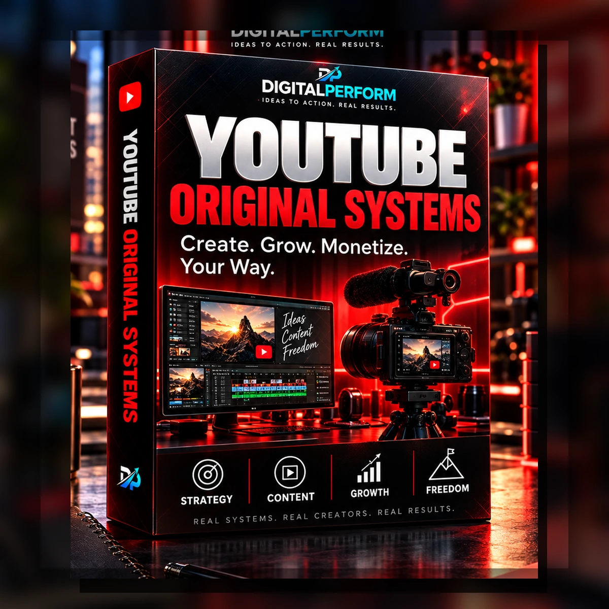 YouTube Original Systems premium product mockup